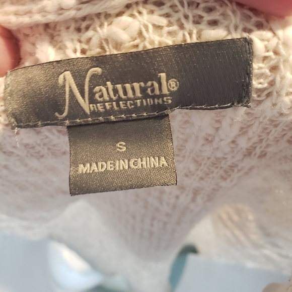 Natural Reflections Ivory Pullover Sweater Hoodie - Picture 2 of 4
